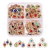 80Pcs 4 Style Rack Plating Eco-Friendly Iron Charms IFIN-YW0001-28-1