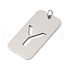 304 Stainless Steel Pendants STAS-M115-01P-Y-2