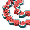 Handmade Polymer Clay Bead Strands CLAY-R069-01J-02-3