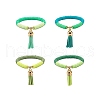 Handmade Polymer Clay Heishi Stretch Bracelet Sets BJEW-JB08762-1