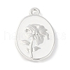 Rack Plating Spray Painted Alloy Pendants PALLOY-F018-14P-02-1