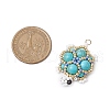 Handmade Glass Seed Beads Loom Pattern Pendants PALLOY-MZ00361-02-2