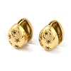 Star Teardrop 304 Stainless Steel Pave Rhinestone Hoop Earrings for Women EJEW-G390-03G-03-1