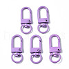 Spray Painted Eco-Friendly Alloy Swivel Snap Hooks Clasps PALLOY-T080-02F-NR-1