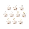 Crackle Opaque Acrylic Pendants PALLOY-JF03924-1