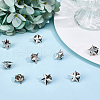 Beebeecraft 10Pcs Brass Star Brooches JEWB-BBC0001-06P-4