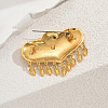 Elegant Middle Eastern Style Heart Brass Brooches for Women AH8858-6
