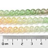 Spray Painted Crackle Glass Beads Strands DGLA-C002-6mm-06-5