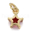 Brass Micro Pave Cubic Zirconia Pendants KK-P192-10-3