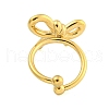 Ion Plating(IP) 304 Stainless Steel Open Cuff Rings for Women RJEW-S409-01G-04-3
