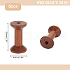 Wood Thread Bobbins TOOL-WH0159-36A-2
