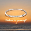 SHEGRACE Fashion Engraved Brass Inspirational Bangle JB247B-4