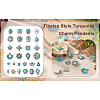 24Pcs 12 Styles Synthetic Turquoise Pendants FIND-TA0001-79-19