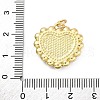 Brass Pave Natural Shell Pendants KK-U066-13G-3