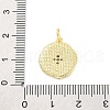 Brass Micro Pave Cubic Zirconia Pendants KK-D325-55G-3