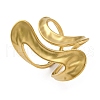 304 Stainless Steel Open Cuff Rings for Women RJEW-F174-08G-2