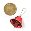 Christmas Themed Iron Bell Pendant Decorations HJEW-JM02196-02-3