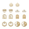  Jewelry 14Pcs 7 Style Brass Charms KK-PJ0001-26-11