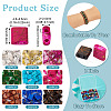 180Pcs 9 Colors 2-Hole Drawbench Glass Seed Beads SEED-TA0001-06-12
