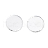 Brass Ear Studs Settings IFIN-Q005-S-NF-1