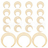 BENECREAT 48Pcs 3 Styles Brass Pendant KK-BC0011-18-1