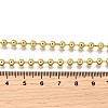 4MM Brass Ball Chain Necklaces NJEW-M108-24G-3