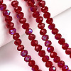 Electroplate Glass Beads Strands EGLA-A034-T10mm-L20-4