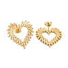 Ion Plating(IP) 304 Stainless Steel Stud Earrings for Women EJEW-P279-05G-2
