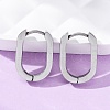 Non-Tarnish 304 Stainless Steel Huggie Hoop Earrings X-STAS-H156-11A-P-1