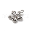 Brass Micro Pave Cubic Zirconia Charms KK-D371-04E-P-2