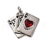 Brass Micro Pave Cubic Zirconia Pendants KK-P308-80P-1
