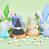 SUNNYCLUE 48Pcs 12 Styles Easter Theme Printed Wooden Beads WOOD-SC0001-61-4