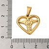 Ion Plating(IP) 304 Stainless Steel Pendants STAS-C103-29G-3