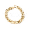 Unisex Thick Aluminum Double Link Chains Necklaces NJEW-V006-01G-2