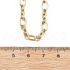 5.5MM 304 Stainless Steel Textured Oval Link Chain Necklaces NJEW-T016-12G-5