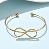 304 Stainless Steel Cuff Bangles BJEW-L682-032G-2
