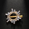 Sunflower Brass Alligator Hair Clips PW-WG16307-01-2