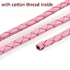 Braided Cowhide Leather Cord NWIR-N005-01D-4mm-4