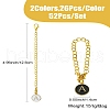 52Pcs 52 Styles Alloy Enamel Pendant Decorations HJEW-CJ00016-9