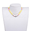 Adjustable Nylon Cord Braided Beaded Necklaces NJEW-JN02727-5