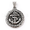304 Stainless Steel Pendants STAS-A083-03AS-1