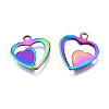 Ion Plating(IP) 201 Stainless Steel Charms STAS-S119-145-3