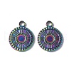 Ion Plating(IP) 304 Stainless Steel Pendant Cabochon Settings STAS-I694-03MC-2