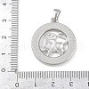 304 Stainless Steel Pendants STAS-C131-03P-04-3