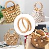 SUPERFINDINGS 2Pcs Wooden Bag Handles FIND-FH0004-62-6