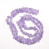 Natural Amethyst Chip Bead Strands X-G-M205-35-2