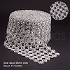 6 Rows Plastic Diamond Mesh Wrap Roll Rhinestone Crystal Ribbon Cake Wedding Decoration OCOR-WH0030-03-3