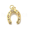 Brass Micro Pave Cubic Zirconia Pendants KK-D339-05G-1