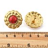 201 Stainless Steel Flat Round Stud Earrings EJEW-P304-12G-5