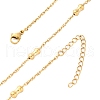304 Stainless Steel Bone Rope Chain Necklaces NJEW-C073-09G-4